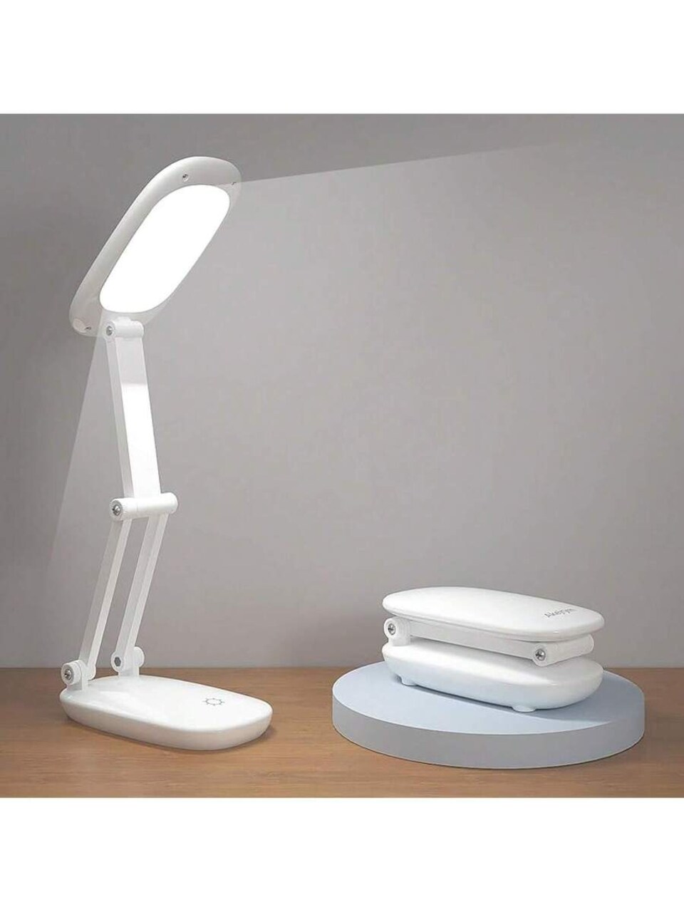 LED Desk Lamp, Battery Operated Rechargeable Foldable Portable Light